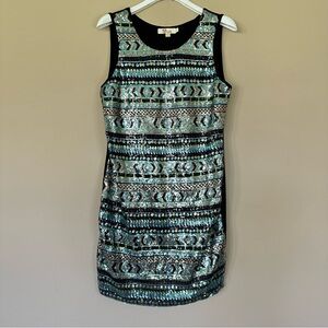 Aryeh Party Dress Comfortable Stretchy Women L Sequin Cocktail Semi Formal Glam